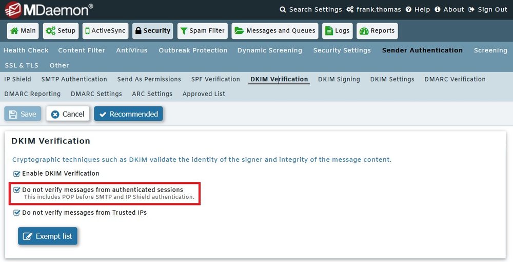 DKIM-Auth-Exemption