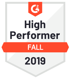 G2 Crowd High Performer 2019
