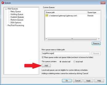 How to set up a custom queue and schedule in MDaemon