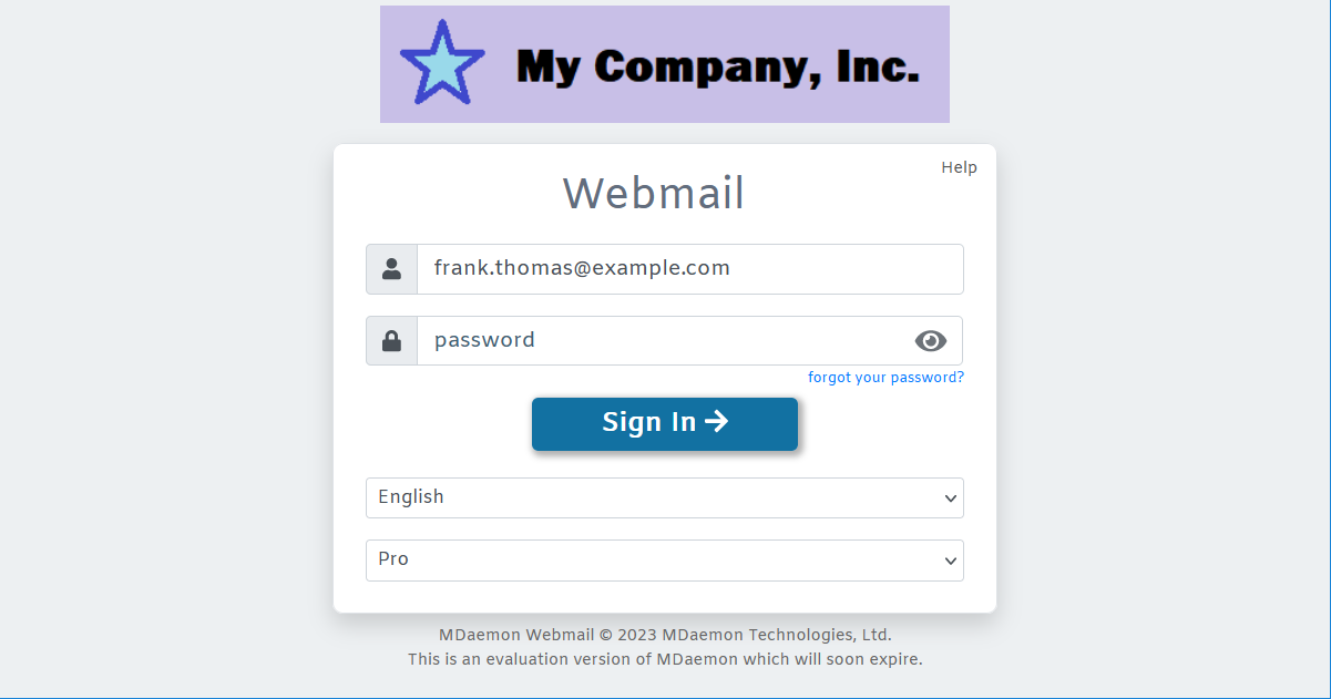 MDaemon Webmail Custom Logo - Custom Branding