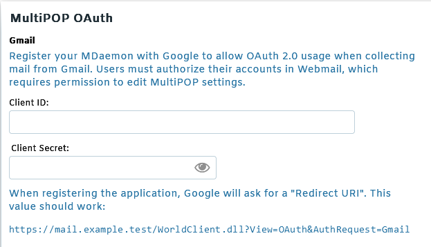 MDaemon Email Server OAuth setup for Gmail and Microsoft 365