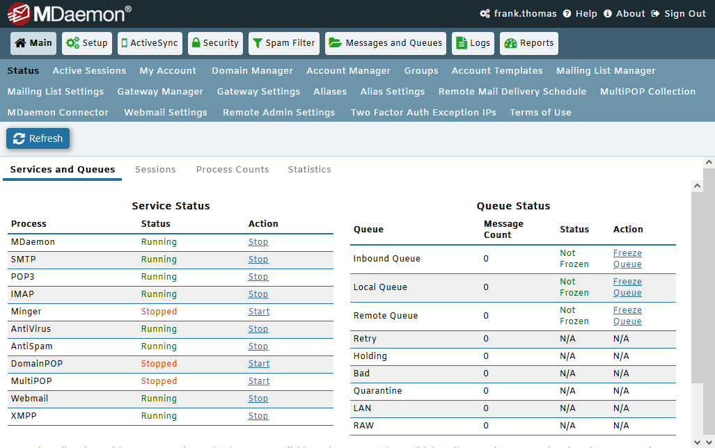 MDaemon Remote Administration