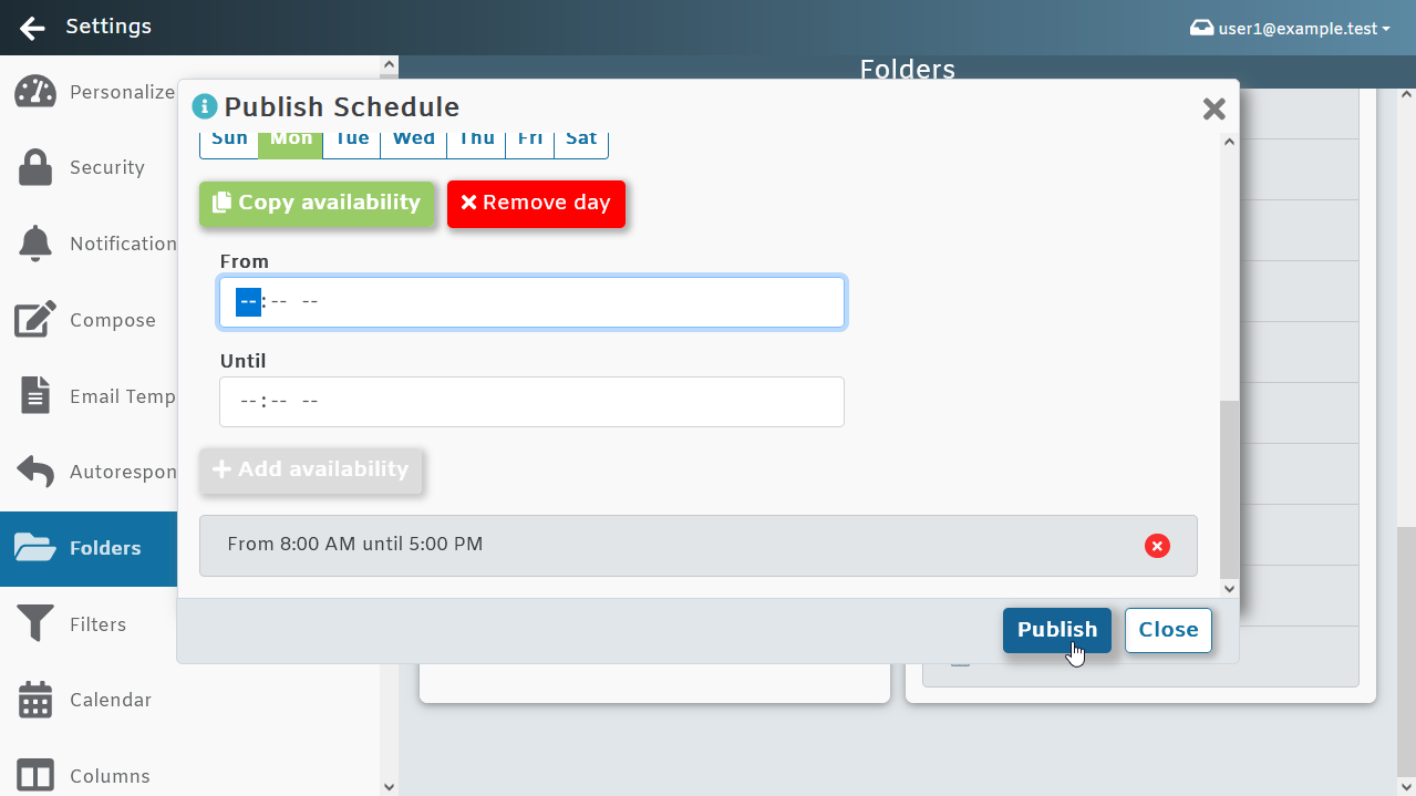 MDaemon Webmail Calendar Publish for Booking Appointments