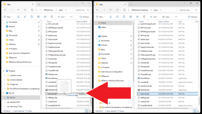 How to restore users in MDaemon Email Server