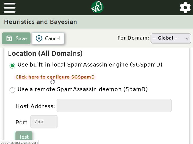 Advanced spam filter settings in SecurityGateway for Email - Secure email gateway for Microsoft 365