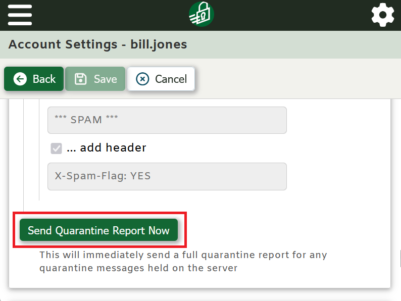 On-demand quarantine reports in SecurityGateway for Email by MDaemon Technologies