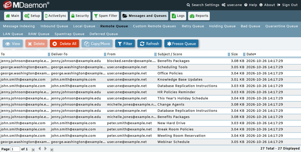 MDaemon Email Server - Remote Queue